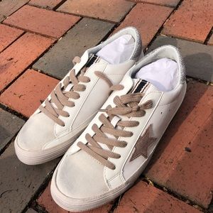Shush or Pilar beige sneakers size 7.5 new